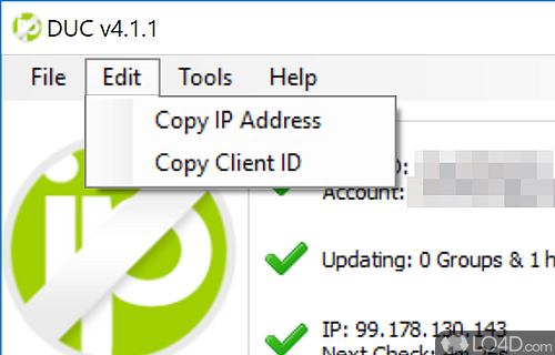 Connect to other computers - Screenshot of No IP DUC
