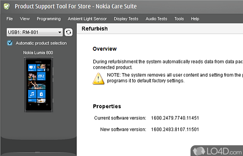 Screenshot of Nokia Care Suite - Powerful software that offers support for GSM, CDMA
