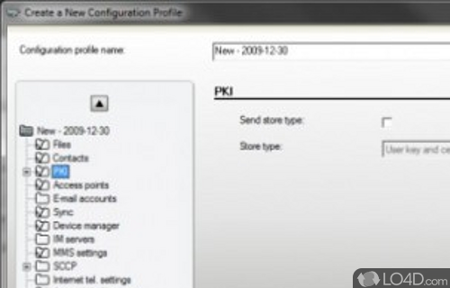 Screenshot of Nokia Configuration Tool - Developed specifically for Nokia S60, Symbian Anna