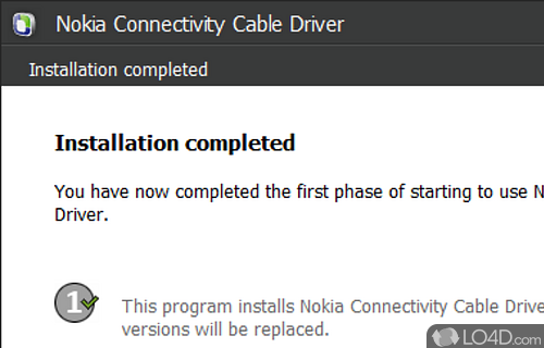 Nokia Connectivity USB Driver screenshot