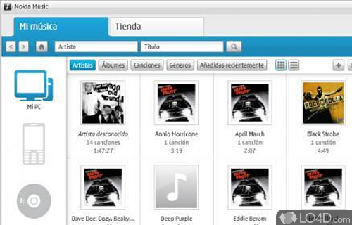 Nokia Music Player Screenshot