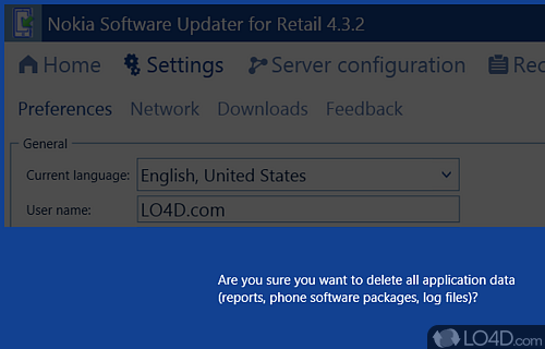 Easy to use - Screenshot of Nokia Software Updater