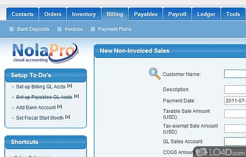 NolaPro Free Accounting Screenshot