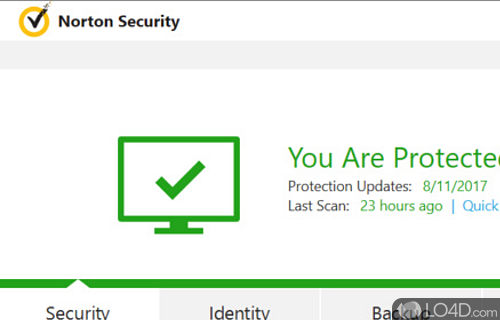 Screenshot of Norton Security Premium - Actively protects you from viruses, spam, identity theft