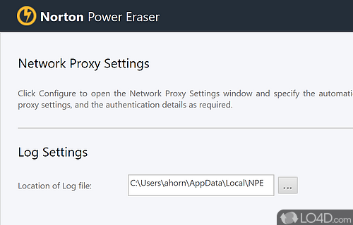 Run a scan with default settings - Screenshot of Norton Power Eraser