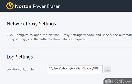 Norton Power Eraser Screenshot