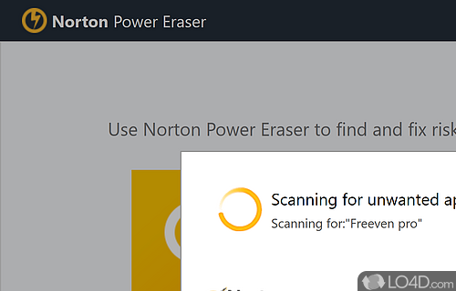 Run an advanced scan for a more detailed report - Screenshot of Norton Power Eraser