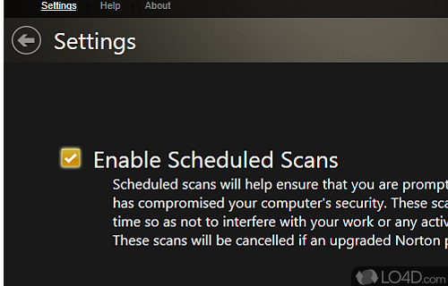 Norton Security Scan Screenshot