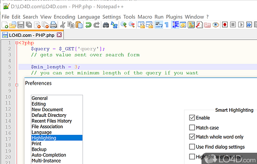 Free open-source text & code editor - Screenshot of Notepad++