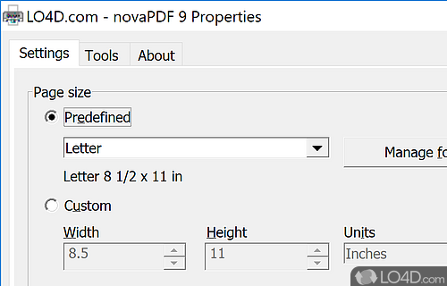 novaPDF Standard screenshot