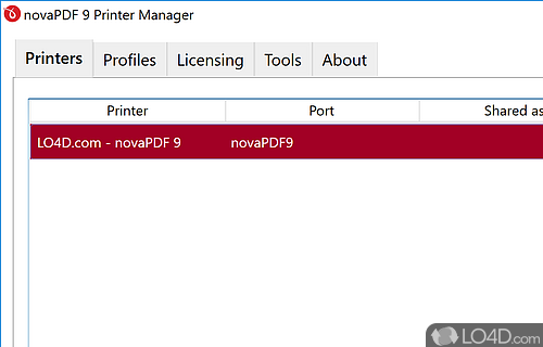 Generate a PDF document out of any file using a virtual printer driver - Screenshot of novaPDF Standard