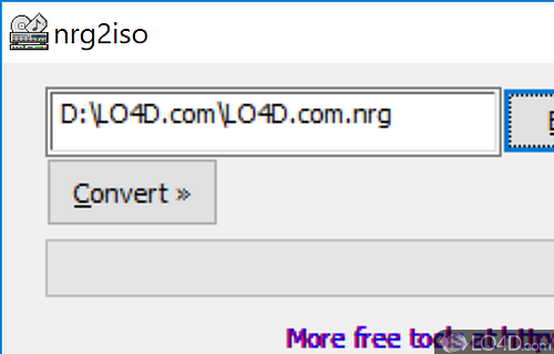 Screenshot of nrg2iso - NRG to ISO converter app