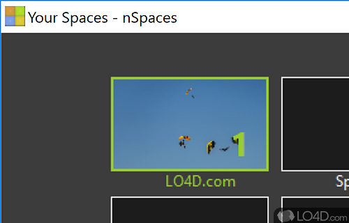 User interface - Screenshot of nSpaces
