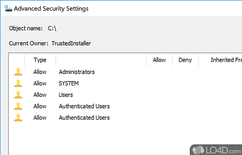 NTFS Permissions Tools Screenshot