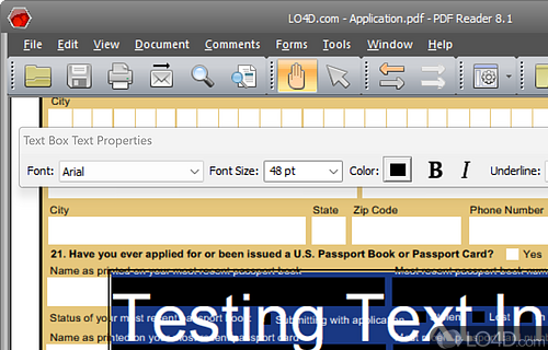 Nuance PDF Reader screenshot