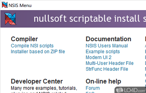 Professional and app that comes in for users who want to create installers and communicate with other software components - Screenshot of Nullsoft Scriptable Install System