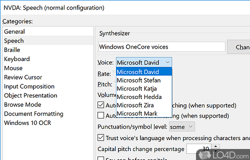 NVDS is a Screen Reader for the Visually Impaired - Screenshot of NVDA