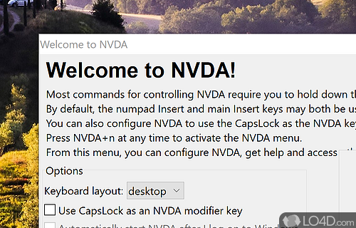 Blind or vision impaired people can easily access computers running Windows - Screenshot of NVDA