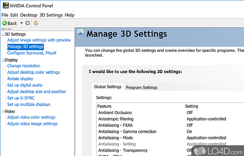 NVIDIA Display Control Panel Download