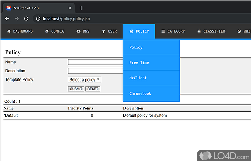 Overall, a reliable DNS filtering tool - Screenshot of NxFilter