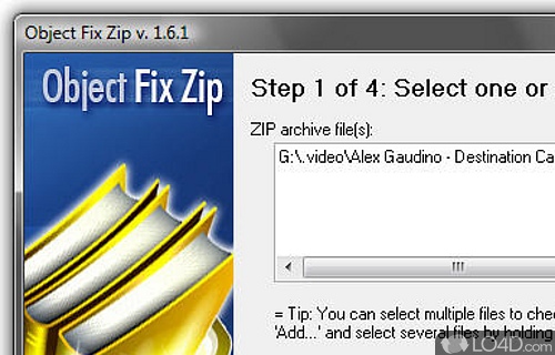 Object FIX ZIP Screenshot