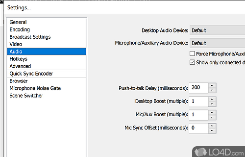 Video editing and mixing tools - Screenshot of OBS Classic