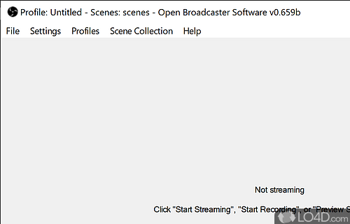 Create high-quality, real-time video and audio recordings and generate live streams - Screenshot of OBS Classic