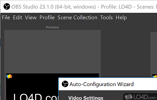 Record and stream video - Screenshot of OBS Studio