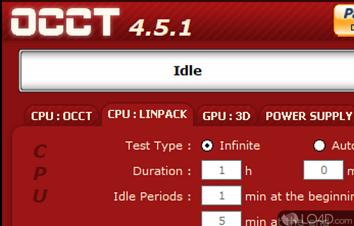 Stability checking tool - Screenshot of OCCT