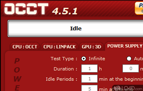 CPU:Linpack - Screenshot of OCCT
