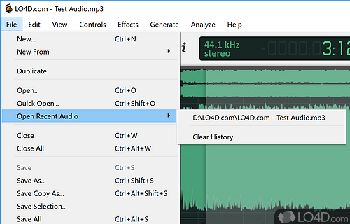 ocenaudio Screenshot