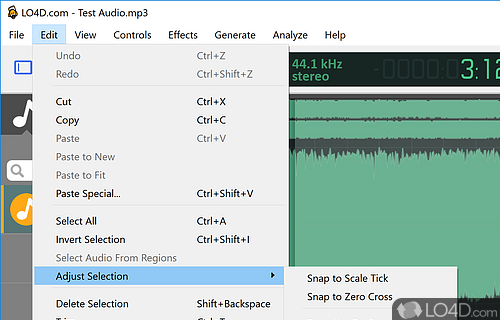 Edites archivos de sonido sin dificultad - Screenshot of ocenaudio