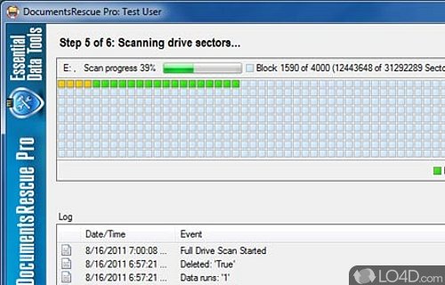 Screenshot of Office DocumentsRescue Professional - Recover lost, deleted or corrupted DOC, XLS, PPT, PDF and other document file types from any or local storage environment