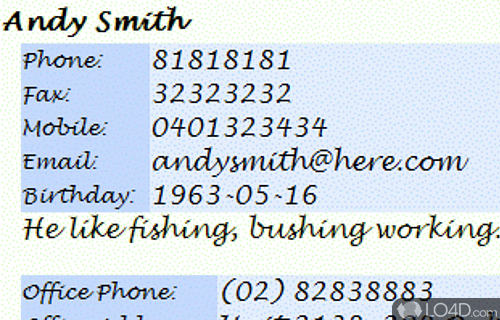 Open Contacts Screenshot