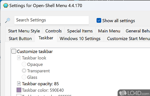 Open-Shell - Screenshot of Open Shell