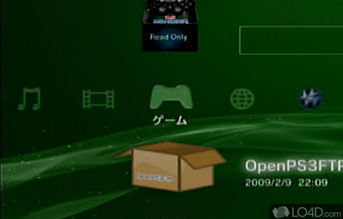 Screenshot of PS3 OpenFTP Server - User interface