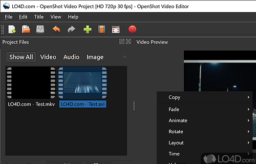Feature-rich, yet user-friendly interface - Screenshot of OpenShot Video Editor