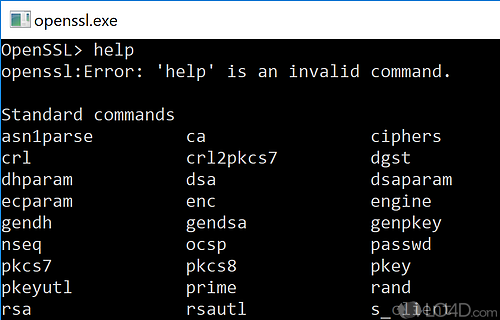 OpenSSL Screenshot