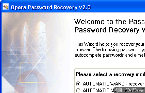 Screenshot of Opera Password Recovery - Straightforward looks