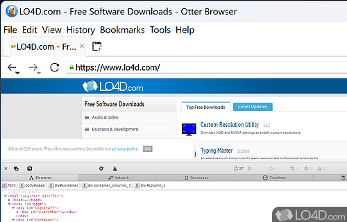 User interface - Screenshot of Otter Browser