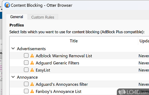 Otter Browser screenshot