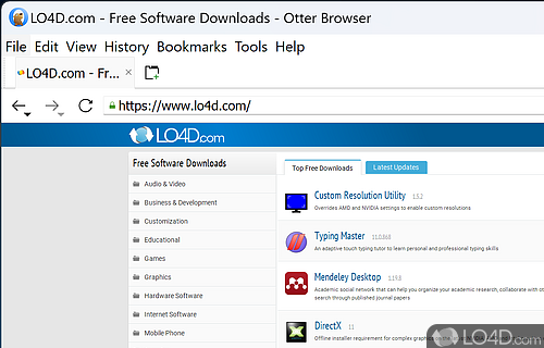 Otter Browser Screenshot