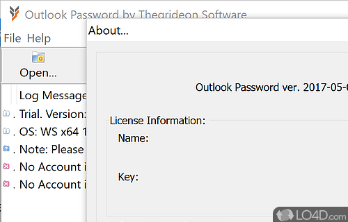 Outlook Password screenshot