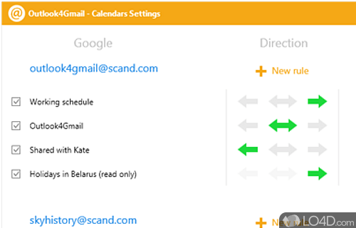 Outlook4Gmail Screenshot