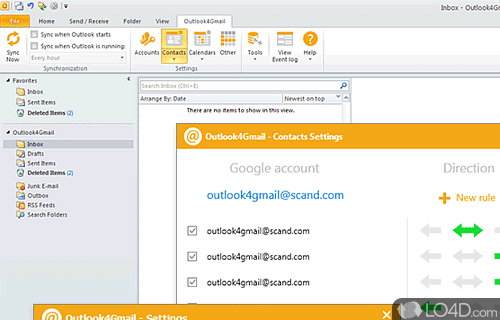 Outlook4Gmail Screenshot