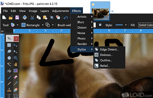 Lightweight - Screenshot of Paint.NET