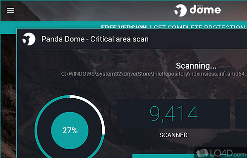 Basic security measures for real-time protection - Screenshot of Panda Free Antivirus (Panda Dome)