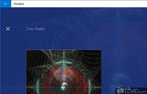 Find new music and listen to web radios with the help of a app that can stream the stations on the fly - Screenshot of Pandora