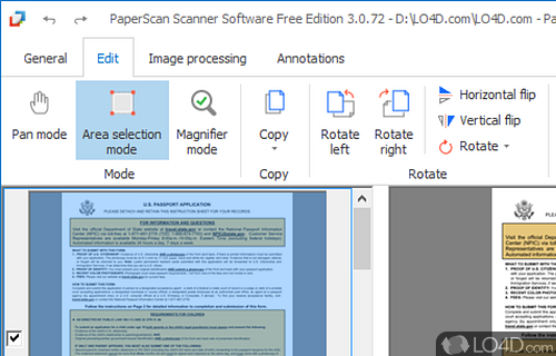 Scanning simply - Screenshot of PaperScan Free