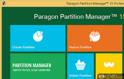 Paragon Partition Manager Screenshot